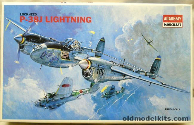 Academy 1/48 Lockheed P-38J Lightning, 2126 plastic model kit